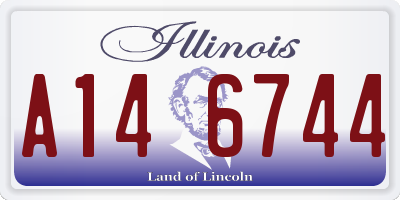 IL license plate A146744