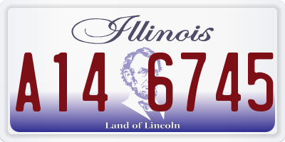 IL license plate A146745