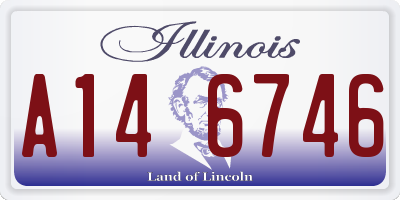 IL license plate A146746