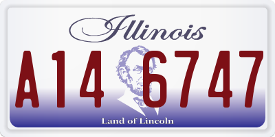 IL license plate A146747
