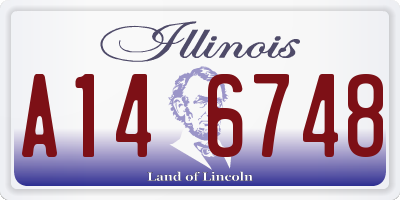 IL license plate A146748