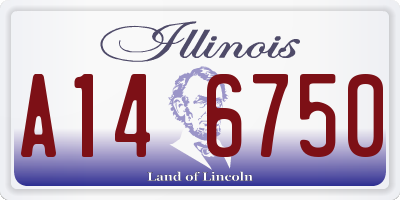 IL license plate A146750