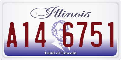 IL license plate A146751