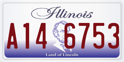IL license plate A146753