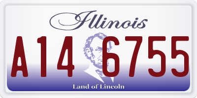 IL license plate A146755