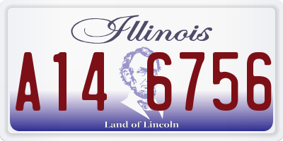IL license plate A146756