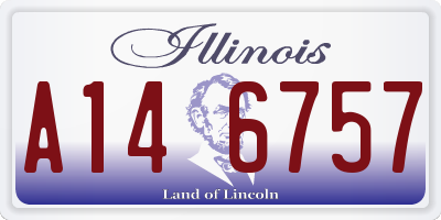 IL license plate A146757
