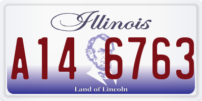 IL license plate A146763