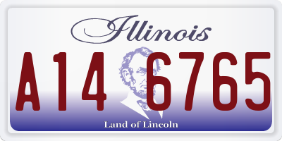 IL license plate A146765