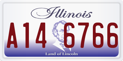 IL license plate A146766
