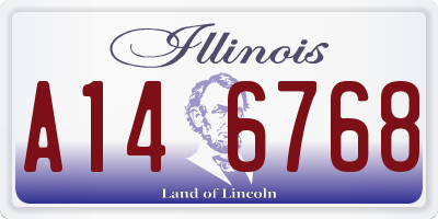 IL license plate A146768