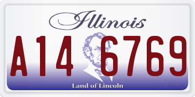 IL license plate A146769