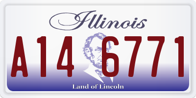 IL license plate A146771