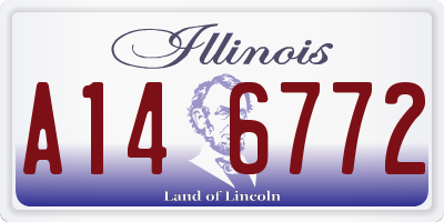 IL license plate A146772