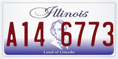 IL license plate A146773