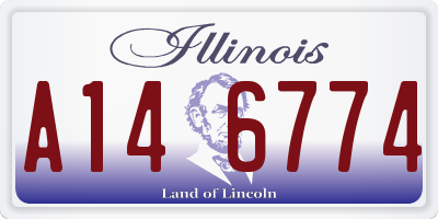 IL license plate A146774