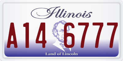 IL license plate A146777