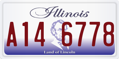 IL license plate A146778