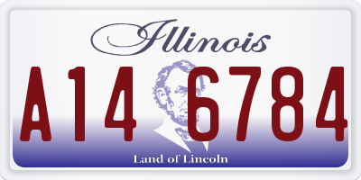 IL license plate A146784
