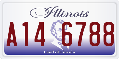 IL license plate A146788