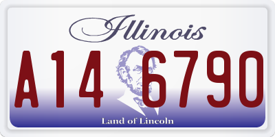 IL license plate A146790