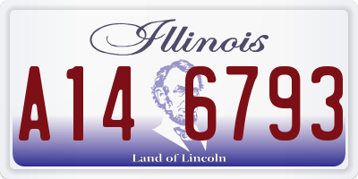 IL license plate A146793