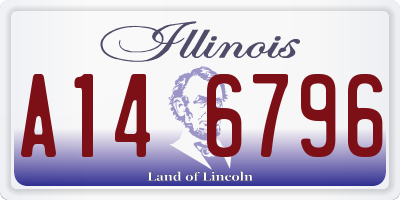 IL license plate A146796