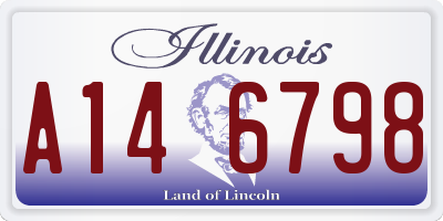 IL license plate A146798