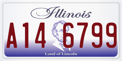 IL license plate A146799