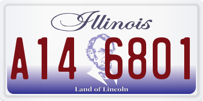 IL license plate A146801