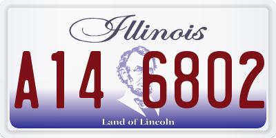 IL license plate A146802