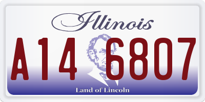 IL license plate A146807