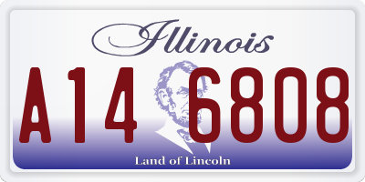 IL license plate A146808