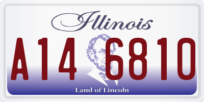 IL license plate A146810