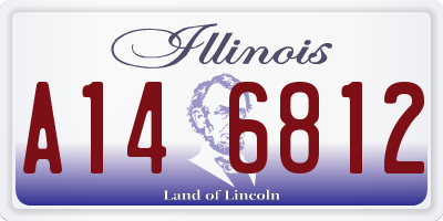IL license plate A146812