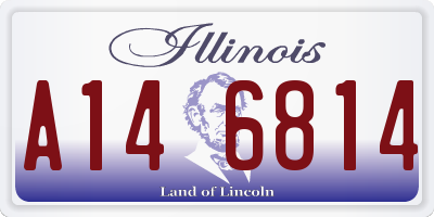 IL license plate A146814