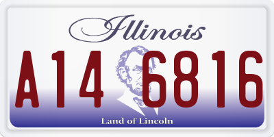 IL license plate A146816