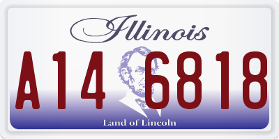 IL license plate A146818