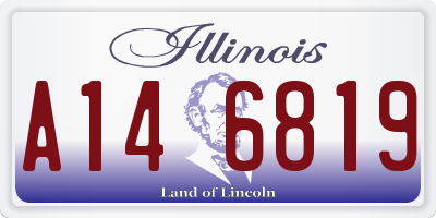 IL license plate A146819
