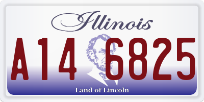 IL license plate A146825