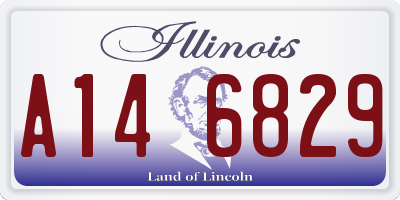 IL license plate A146829