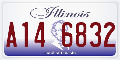 IL license plate A146832