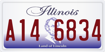 IL license plate A146834