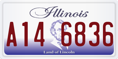 IL license plate A146836