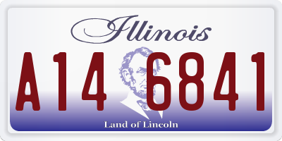 IL license plate A146841
