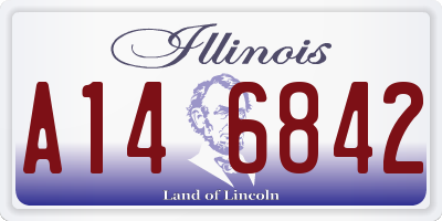 IL license plate A146842