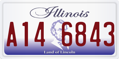 IL license plate A146843
