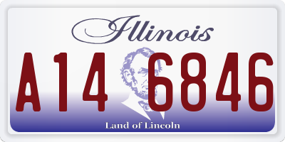 IL license plate A146846