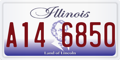 IL license plate A146850