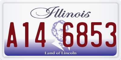 IL license plate A146853